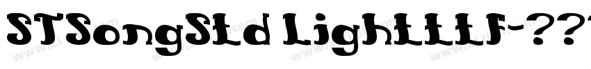 STSongStd Lightttf字体转换